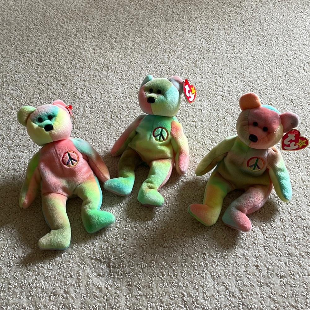 Peace beanie baby original